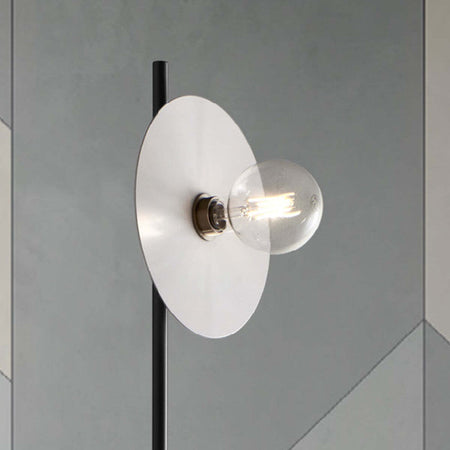 Piantana-moderna-Illuminando-PUB-TE2PUBNR+DISCO25BN-E27-LED-metallo-lampada-terra