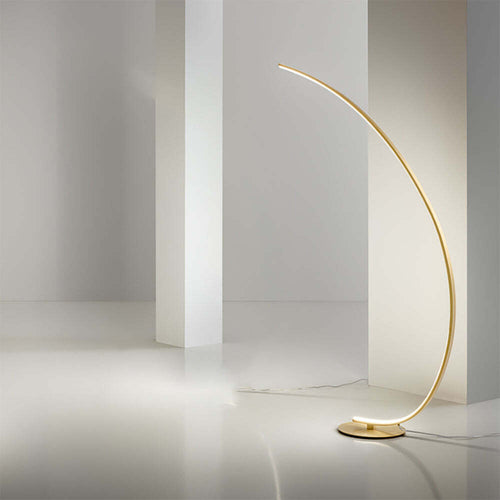 Piantana-Moderna-Iole-Alluminio-Oro-Spazzolato-E-Silicone-Led-1-Luce-30W