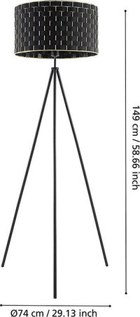 Piantana-Moderna-Marasales-1-Luce-Acciaio-Nero
