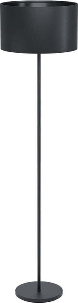 Piantana-Moderna-Maserlo-1-Luce-Acciaio-Nero