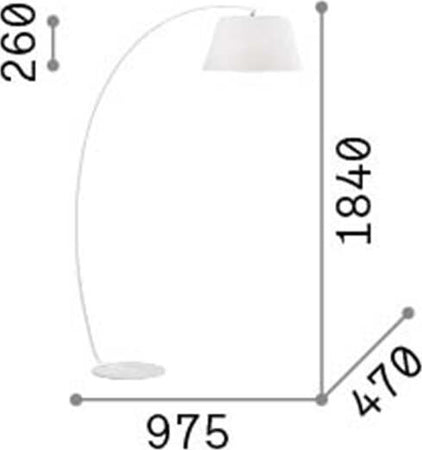 Piantana-Moderna-Pagoda-Metallo-Bianco-1-Luce-E27
