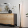Piantana-Moderna-Panagria-Led-Alluminio-Rivestito-In-Legno-Nero-E-Marrone
