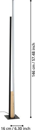 Piantana-Moderna-Panagria-Led-Alluminio-Rivestito-In-Legno-Nero-E-Marrone