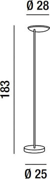 Piantana-moderna-Perenz-OPHELIA-6586-N-LED-24W-1900LM-3000°K-lampada-terra-dimmerabile-nero-diffusore-orientabile-IP20