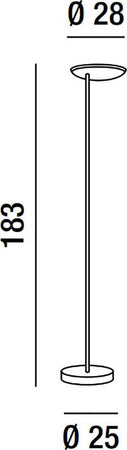 Piantana-moderna-Perenz-OPHELIA-6586-N-LED-24W-1900LM-3000°K-lampada-terra-dimmerabile-nero-diffusore-orientabile-IP20