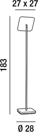 Piantana-moderna-Perenz-RADAR-6587-N-LC-LED-lampada-terra-dimmerabile-orientabile-metallo