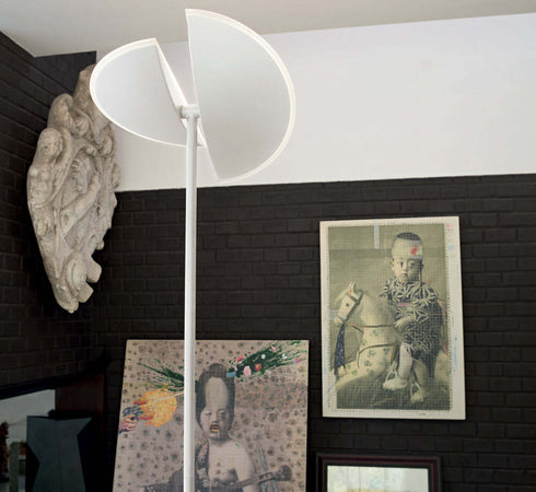 Piantana-Moderna-Ping-Pong-Alluminio-Bianco-Opaco-Led-28W