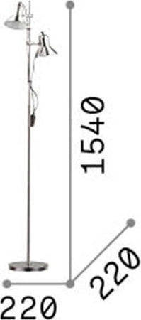 Piantana-Moderna-Polly-Metallo-Cromo-2-Luci-E27