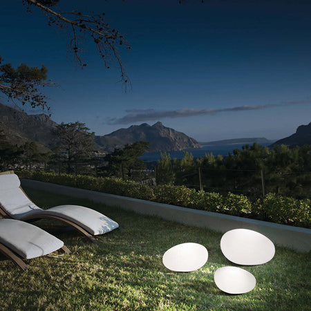 Piantana-Moderna-Sasso-Materie-Plastiche-Bianco-1-Luce-G9-3W-3000K-Luce-Calda