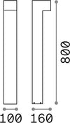 Piantana-Moderna-Sirio-Alluminio-Antracite-2-Luci-3W-3000K-Luce-Calda-H80Cm