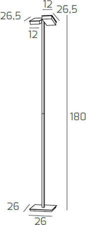 Piantana-Moderna-Style-Metallo-Bianco-Vetro-6-Luci-Gx53