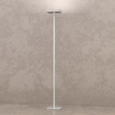 Piantana-Moderna-Style-Metallo-Grigio-Vetro-Bianco-6-Luci-Gx53