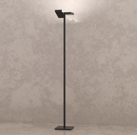 Piantana-Moderna-Style-Metallo-Nero-Vetro-Bianco-6-Luci-Gx53