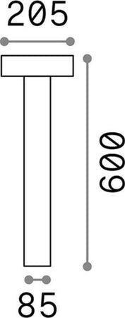 Piantana-Moderna-Tesla-Alluminio-Antracite-4-Luci-3W-3000K-Luce-Calda-H60Cm