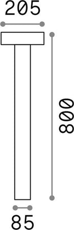 Piantana-Moderna-Tesla-Alluminio-Antracite-4-Luci-3W-3000K-Luce-Calda-H80Cm