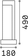Piantana-Moderna-Titano-Materie-Plastiche-Grigio-Granito-Led-9W-3000K-H49Cm