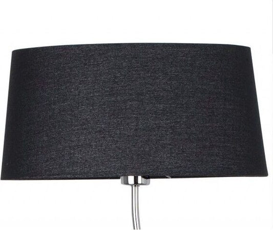 Piantana obliqua hotel 153 cm nero cromo Illuminazione/Illuminazione per interni/Lampade/Lampade da terra Led Mall Home - Napoli, Commerciovirtuoso.it