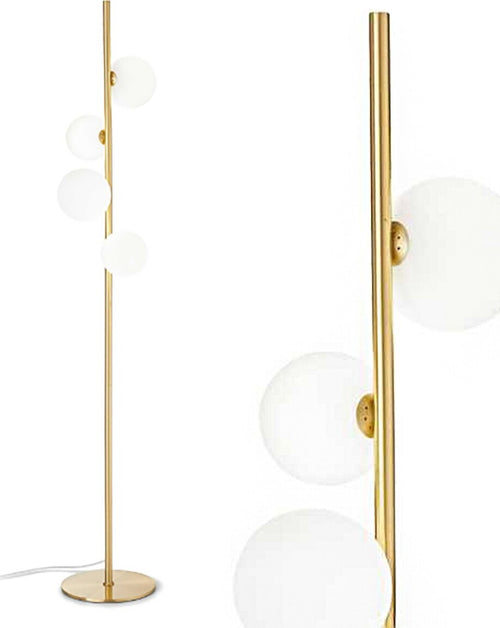 Piantana-ottone-PERLAGE-277967-G9-LED-lampada-terra-classica-sfere