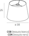 Piantana-parete-arco-moderna-Top-Light-CORNER-1189-B7-E27-LED-metallo-lampada-parete-braccio-cono