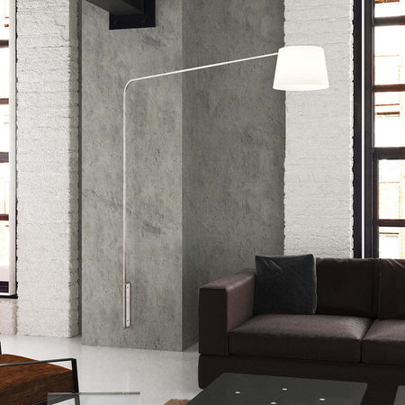 Piantana-parete-arco-moderna-Top-Light-CORNER-1189-B7-E27-LED-metallo-lampada-parete-braccio-cono
