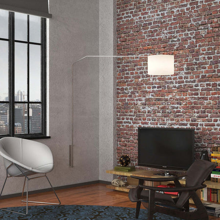 Piantana-parete-arco-moderna-Top-Light-SLOPE-1188-B7-E27-LED-metallo-tessuto-lampada-braccio-parete