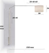 Piantana-parete-arco-moderna-Top-Light-SLOPE-1188-B7-E27-LED-metallo-tessuto-lampada-braccio-parete