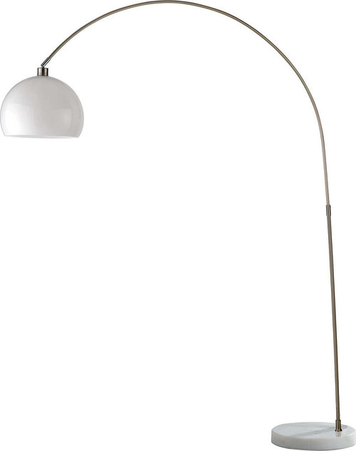 Piantana Plaza Bianca 1Xe27 152X205X35Cm Illuminazione/Illuminazione per interni/Lampade/Lampade da terra Led Mall Home - Napoli, Commerciovirtuoso.it