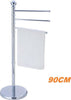 PIANTANA PORTA ASCIUGAMANI ARREDO BAGNO 3 BRACCI METALLO CROMATO 90CM  Trade Shop italia - Napoli, Commerciovirtuoso.it