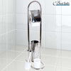 Piantana Porta Rotolo Con Scopino Da Bagno Metallo Lucido Cromato Bagno Wc 80 Cm Casa e cucina/Bagno/Accessori per il bagno/Porta carta igienica Trade Shop italia - Napoli, Commerciovirtuoso.it