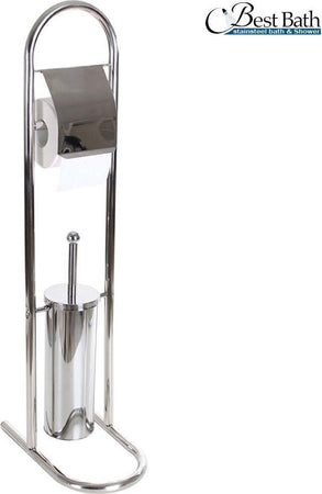 Piantana Porta Rotolo Con Scopino Da Bagno Metallo Lucido Cromato Bagno Wc 80 Cm Casa e cucina/Bagno/Accessori per il bagno/Porta carta igienica Trade Shop italia - Napoli, Commerciovirtuoso.it