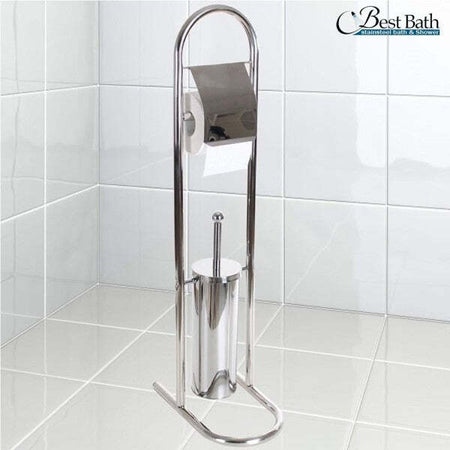 Piantana Porta Rotolo Con Scopino Da Bagno Metallo Lucido Cromato Bagno Wc 80 Cm Casa e cucina/Bagno/Accessori per il bagno/Porta carta igienica Trade Shop italia - Napoli, Commerciovirtuoso.it
