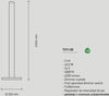 Piantana-SF-PIRGOS-T311.50-43.2W-LED-24V-6030LM-3000°K-IP40-H2mt-dimmerabile-lampada-terra-moderna-alluminio