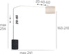 Piantana-terra-arco-moderna-Top-Light-SLOPE-1188-B2-E27-LED-metallo-tessuto-lampada-terra