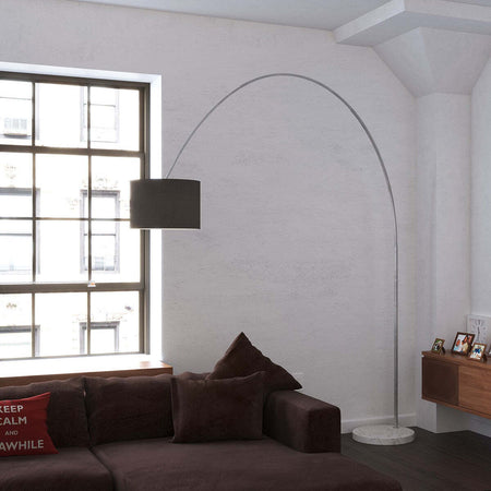 Piantana-terra-arco-moderna-Top-Light-TURNING-1187-B3-E27-LED-metallo-tessuto-lampada-terra