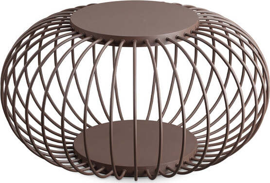 Piantana-Vintage---Decò-Djambe-Metallo-Coffee-Led-18W-3000K-D74Cm