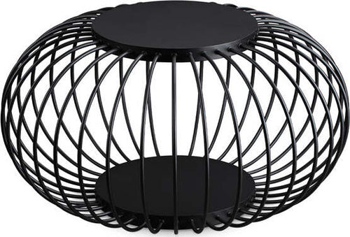 Piantana-Vintage---Decò-Djambe-Metallo-Nero-Led-18W-3000K-D74Cm