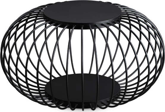 Piantana-Vintage---Decò-Djambe-Metallo-Nero-Led-18W-3000K-D74Cm