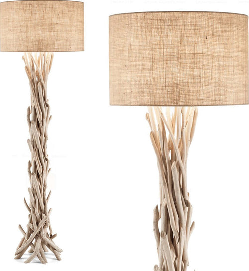 Piantana-vintage-Ideal-Lux-DRIFTWOOD-PT1-148939-E27-LED-legno-PVC-tessuto-lampada-terra