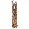 Piantana Ace  in legno di teak riciclato finitura Naturale h 180 cm