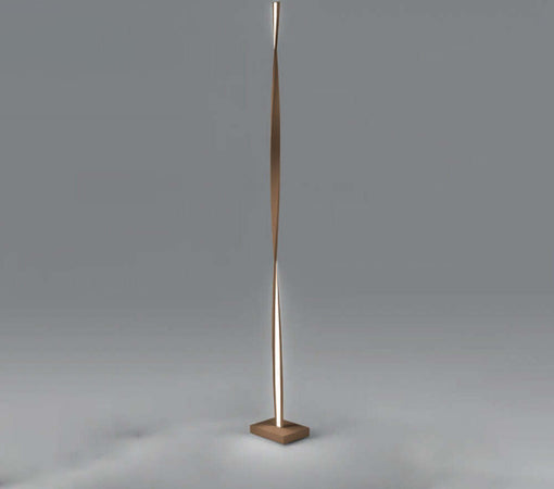 Piantane---Lampade-Da-Terra-Contemporaneo-Twist-Metallo-Ruggine-Led-26W