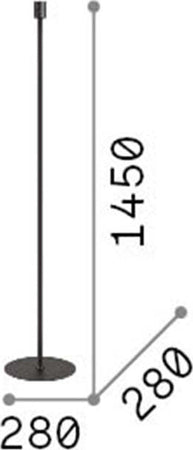 Piantane---Lampade-Da-Terra-Set-Metallo-Cromo-1-Luce-E27