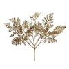 Felce con Foglie glitterate Oro decorazione natalizia per albero di natale h 46 cm