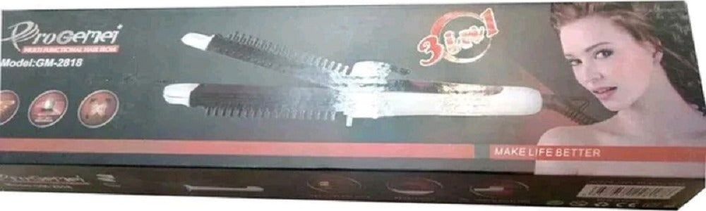 Piastra 3 In 1 In Ceramica Ferro Arricciacapelli Effetto Ondulato Lisci Gm-2818 Salute e Bellezza > Cura dei Capelli > Piastre per capelli Trade Shop italia - Napoli, Commerciovirtuoso.it