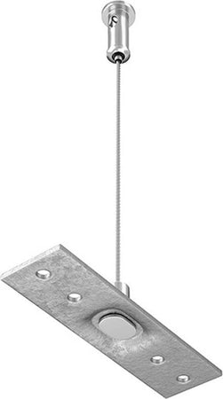 Piastra-A-Sospensione-Per-Binario-Moderno-Metallo-Nero