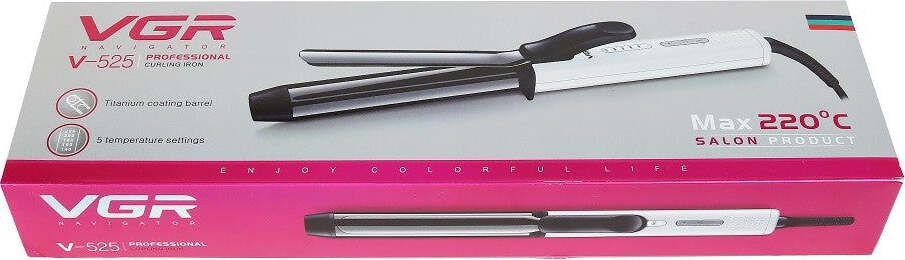 Piastra Arricciacapelli Professionale Rivestito In Ceramica Display Lcd Vgr V525 Bellezza/Cura dei capelli/Strumenti per lo styling/Arricciacapelli Trade Shop italia - Napoli, Commerciovirtuoso.it
