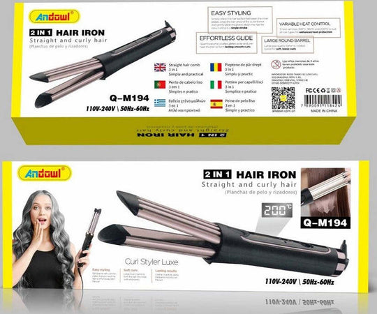Piastra Capelli Arricciacapelli In Ceramica 2in1 Q-m194 Tecnologia Ad Aria Fredda Bellezza/Cura dei capelli/Strumenti per lo styling/Piastre per capelli Trade Shop italia - Napoli, Commerciovirtuoso.it