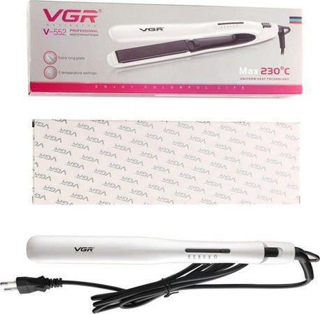 Piastra-Capelli-Lisci-50w-Professionale-Rivestita-In-Ceramica-Display-Lcd-V-552
