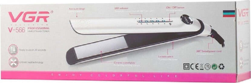 Piastra-Capelli-Lisci-Professionale-47w-Rivestito-In-Ceramica-Display-Lcd-V-566