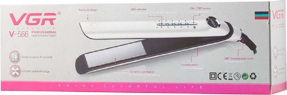 Piastra Capelli Lisci Professionale 47w Rivestito In Ceramica Display Lcd V-566 Salute e Bellezza > Cura dei Capelli > Piastre per capelli Trade Shop italia - Napoli, Commerciovirtuoso.it