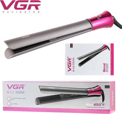 Piastra Capelli Lisci Professionale Rivestimento In Ceramica Diplay Lcd Vgr V575 Salute e Bellezza > Cura dei Capelli > Piastre per capelli Trade Shop italia - Napoli, Commerciovirtuoso.it